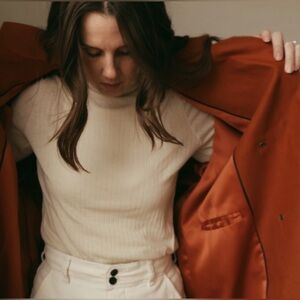 Emerson Fry drop shoulder linen coat